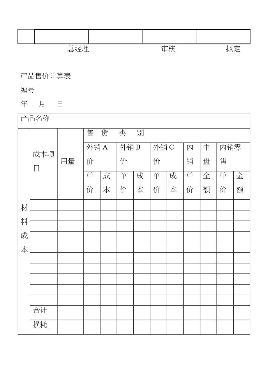 品牌公司销售管理表格大全_第2页