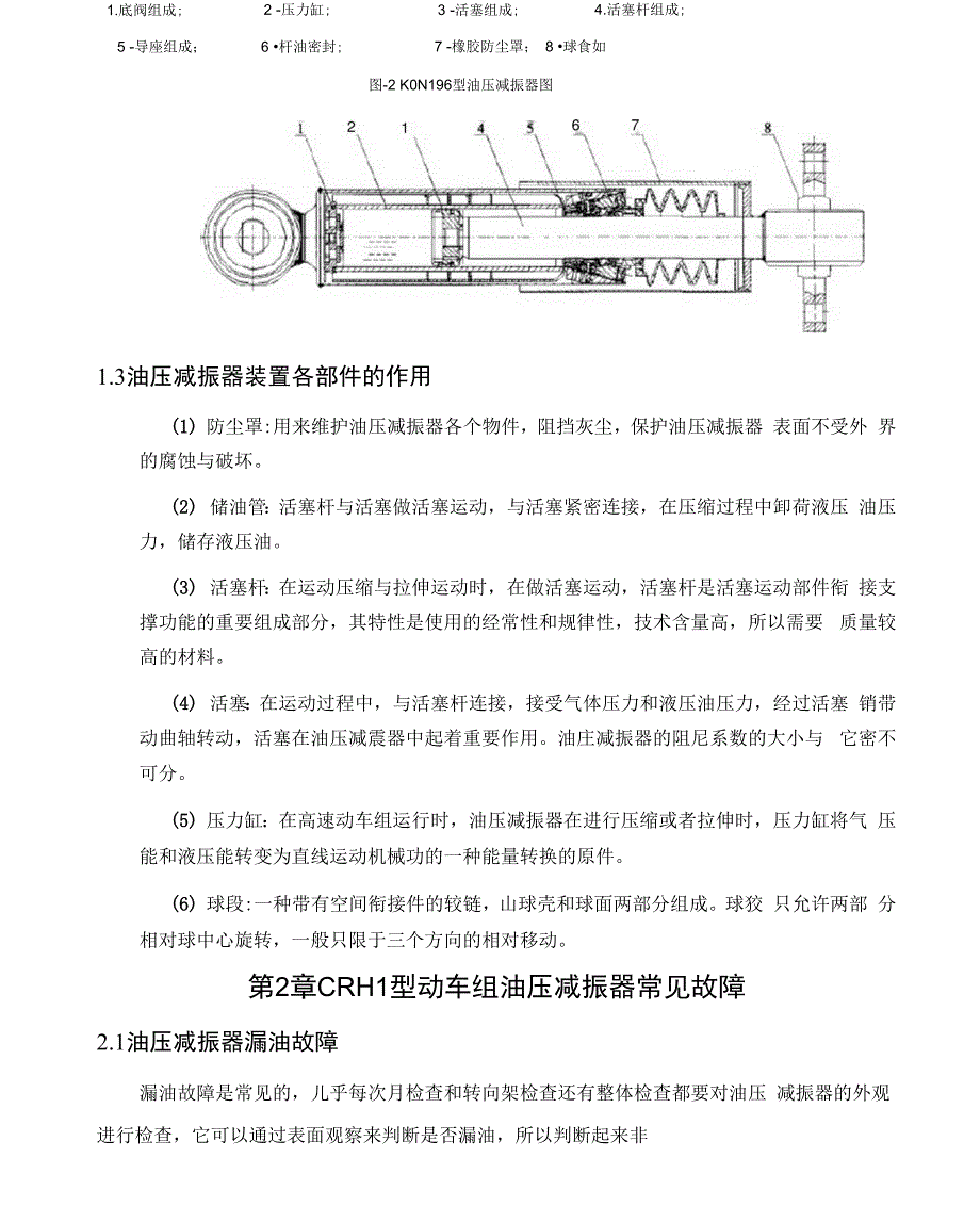 CRH1型动车组油压减振器故障分析与改进方案_第3页