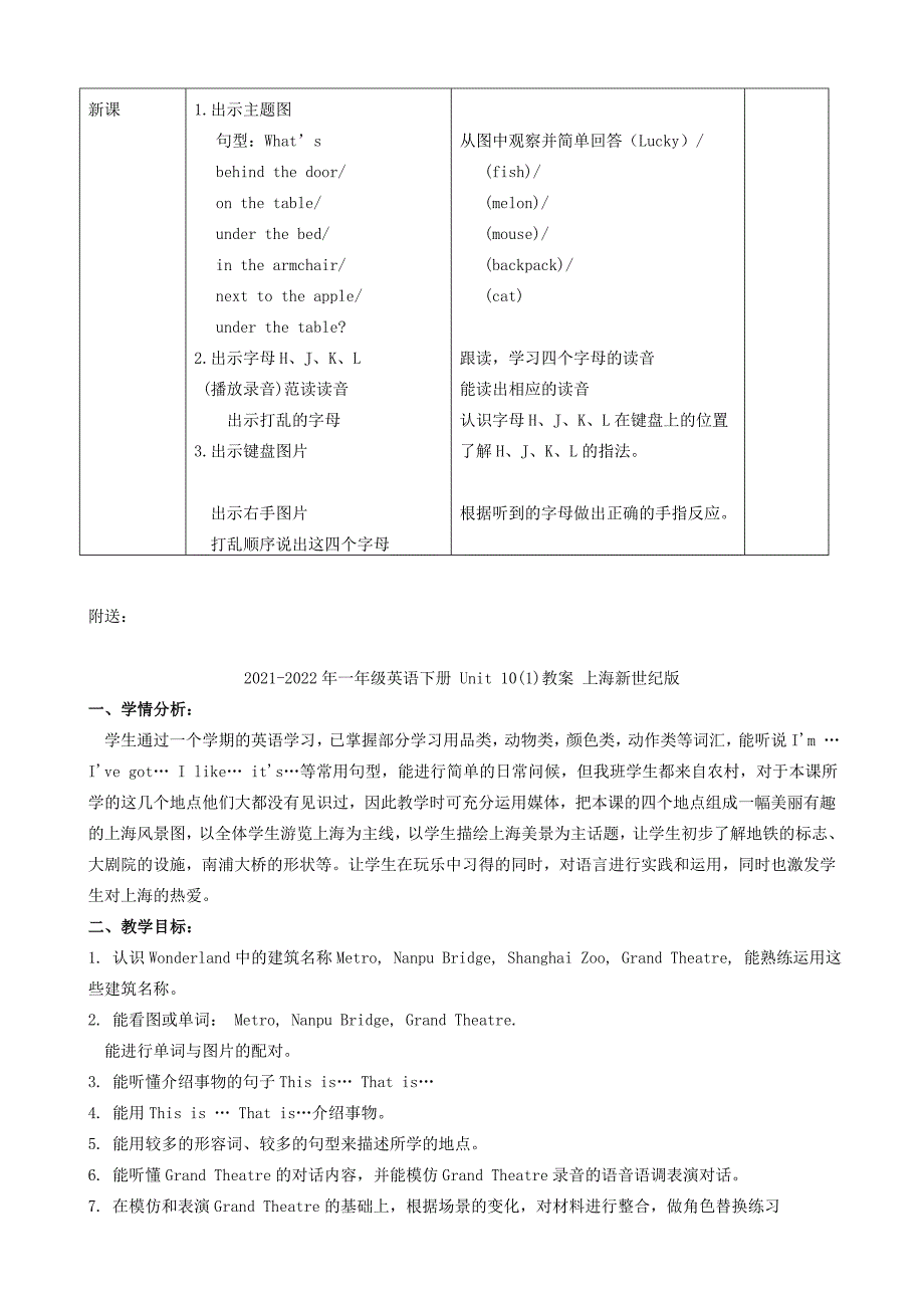 2021-2022年一年级英语下册 Unit 10 Lesson 58教案 人教新起点_第2页