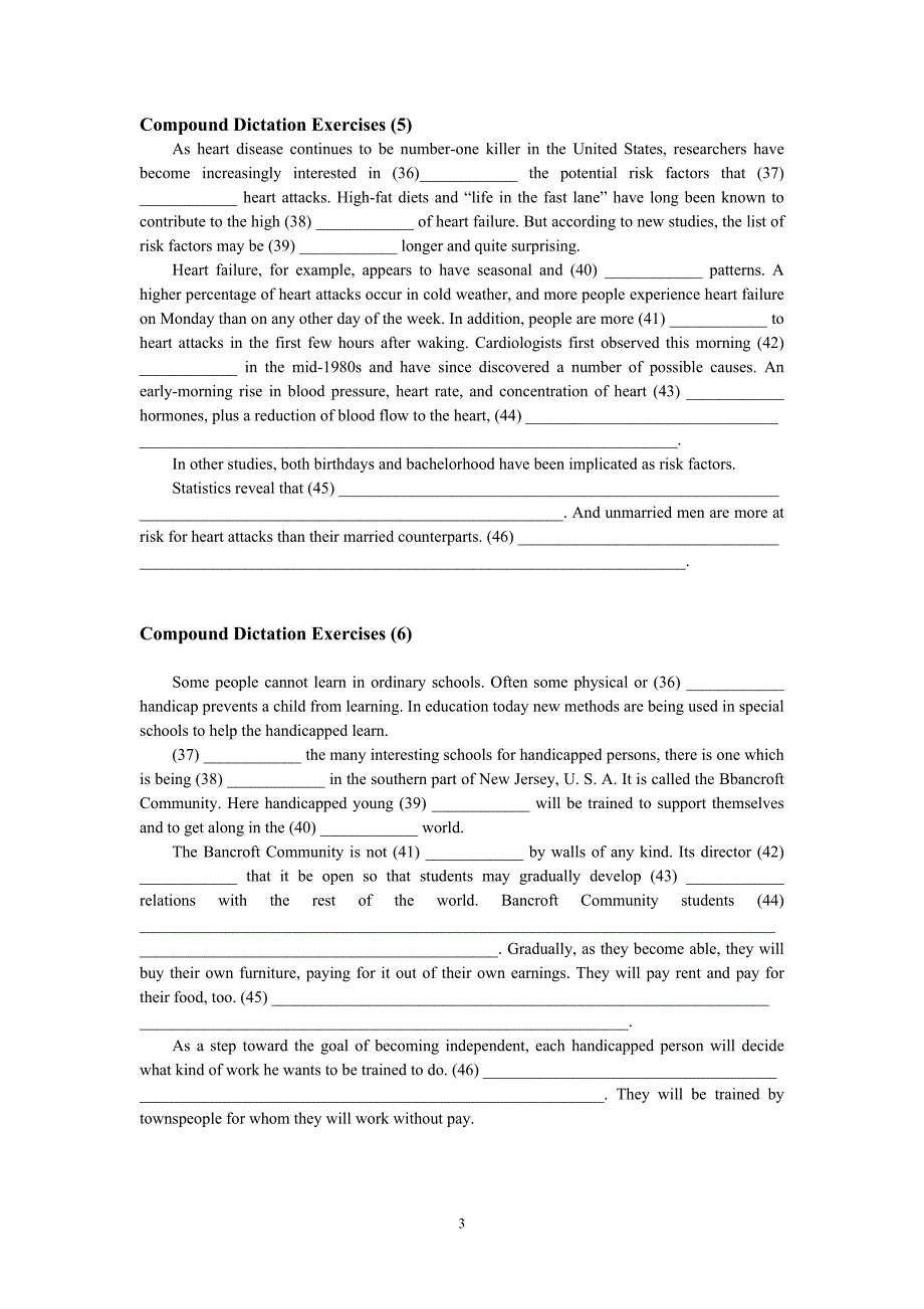 英语四级复合式听力练习8题.doc_第3页