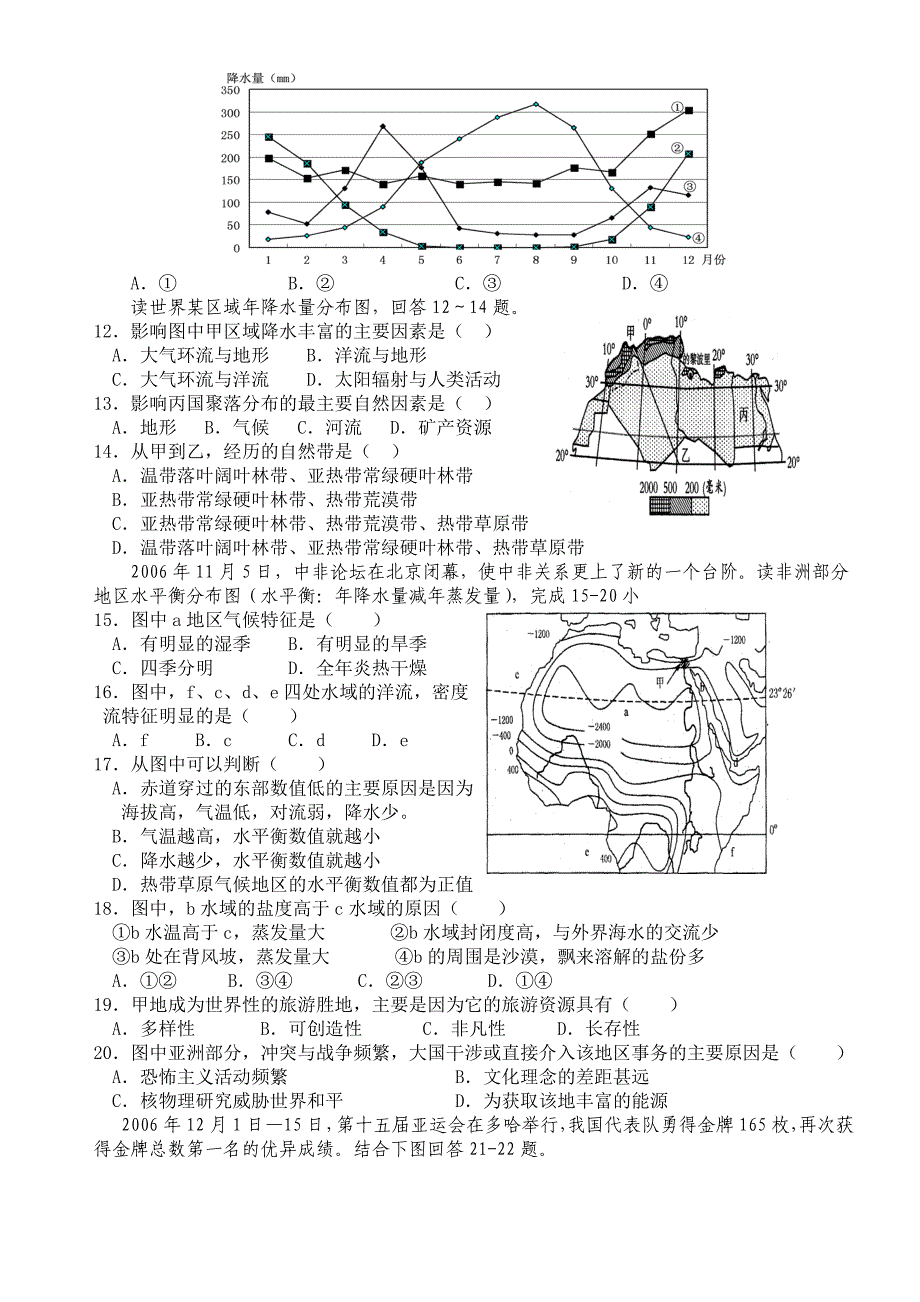 武汉艺术生文化课 武昌区华英弘博艺术生文化课辅导《西亚、北非、撒哈拉以南非洲》习题.doc_第2页