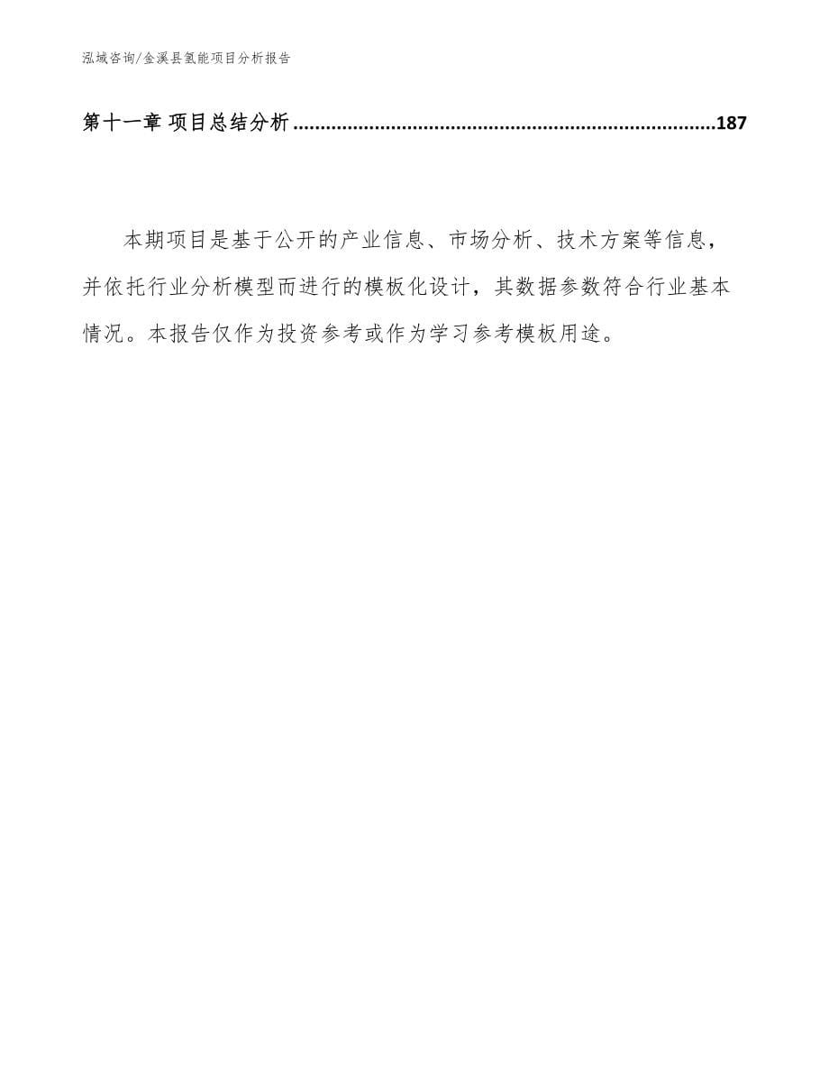 金溪县氢能项目分析报告（模板）_第5页