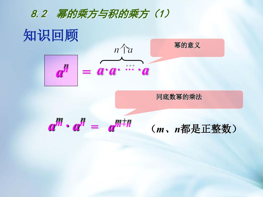 精品【苏科版】七年级数学下册：第8章幂的运算教学课件2幂的乘方与积的乘方1_第3页