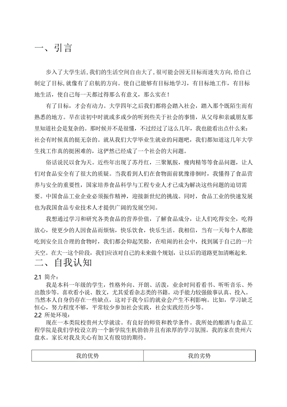 大学生职业生涯规划书模板_第3页