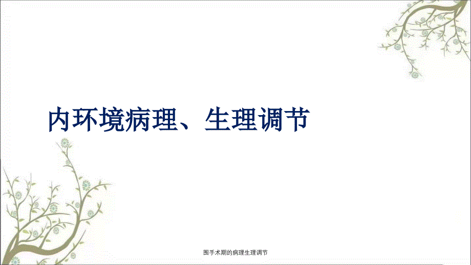 围手术期的病理生理调节_第1页