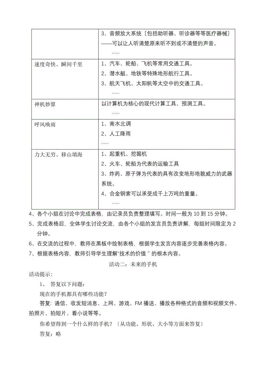 技术与设计1活动手册活动提示与参考答案_第2页