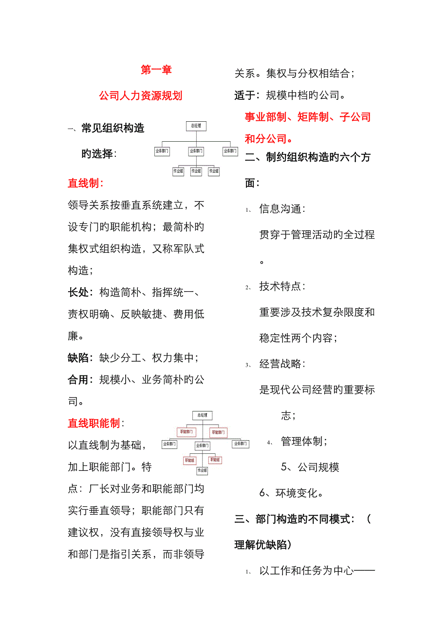 企业人力资源重点规划完整版_第1页