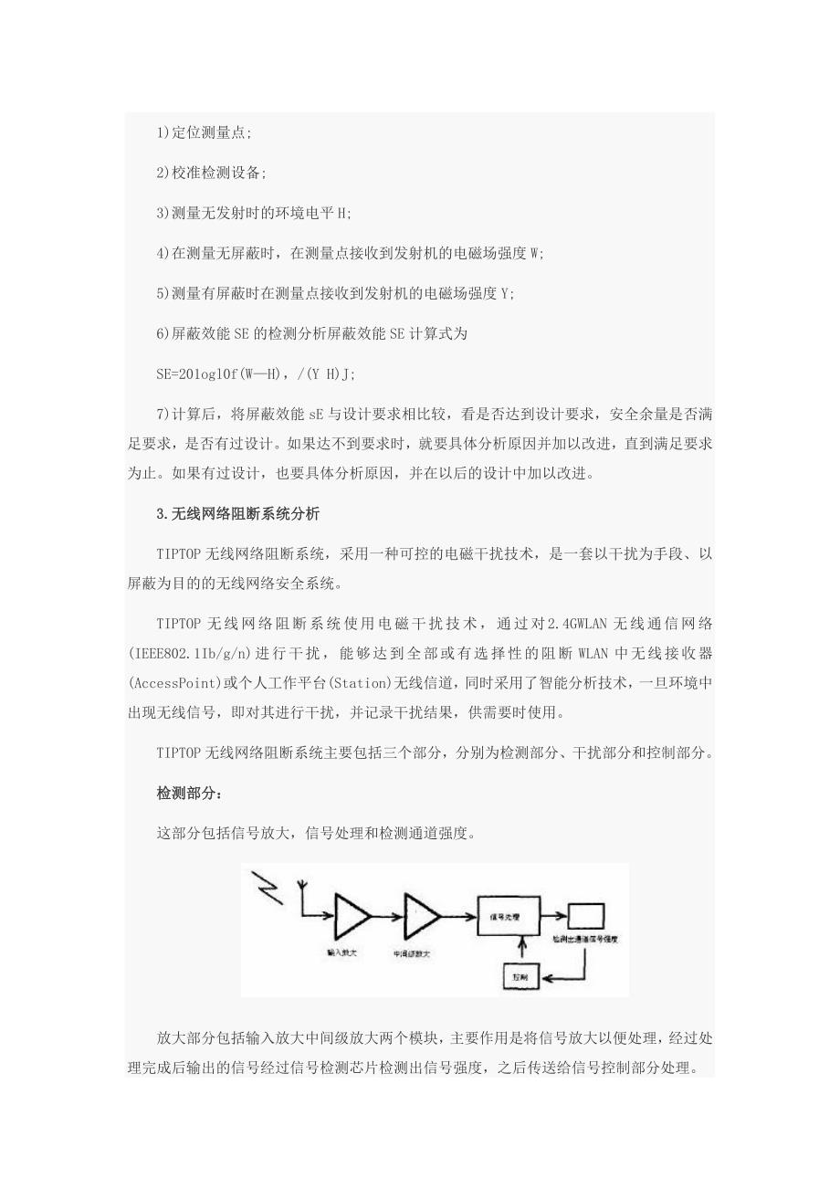 无线网络屏蔽效能的检测方法.doc_第1页