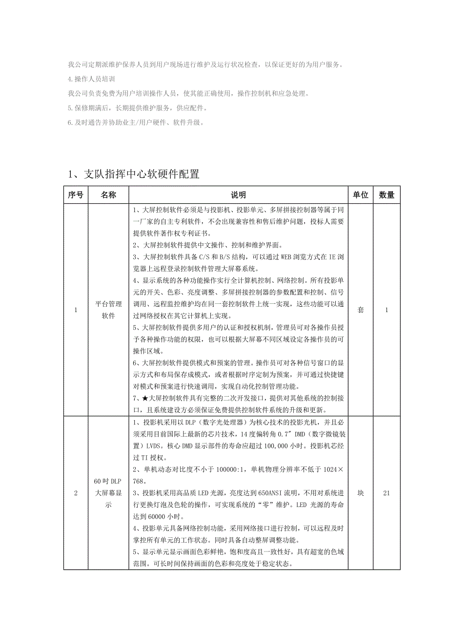 指挥中心设备清单参数_第4页