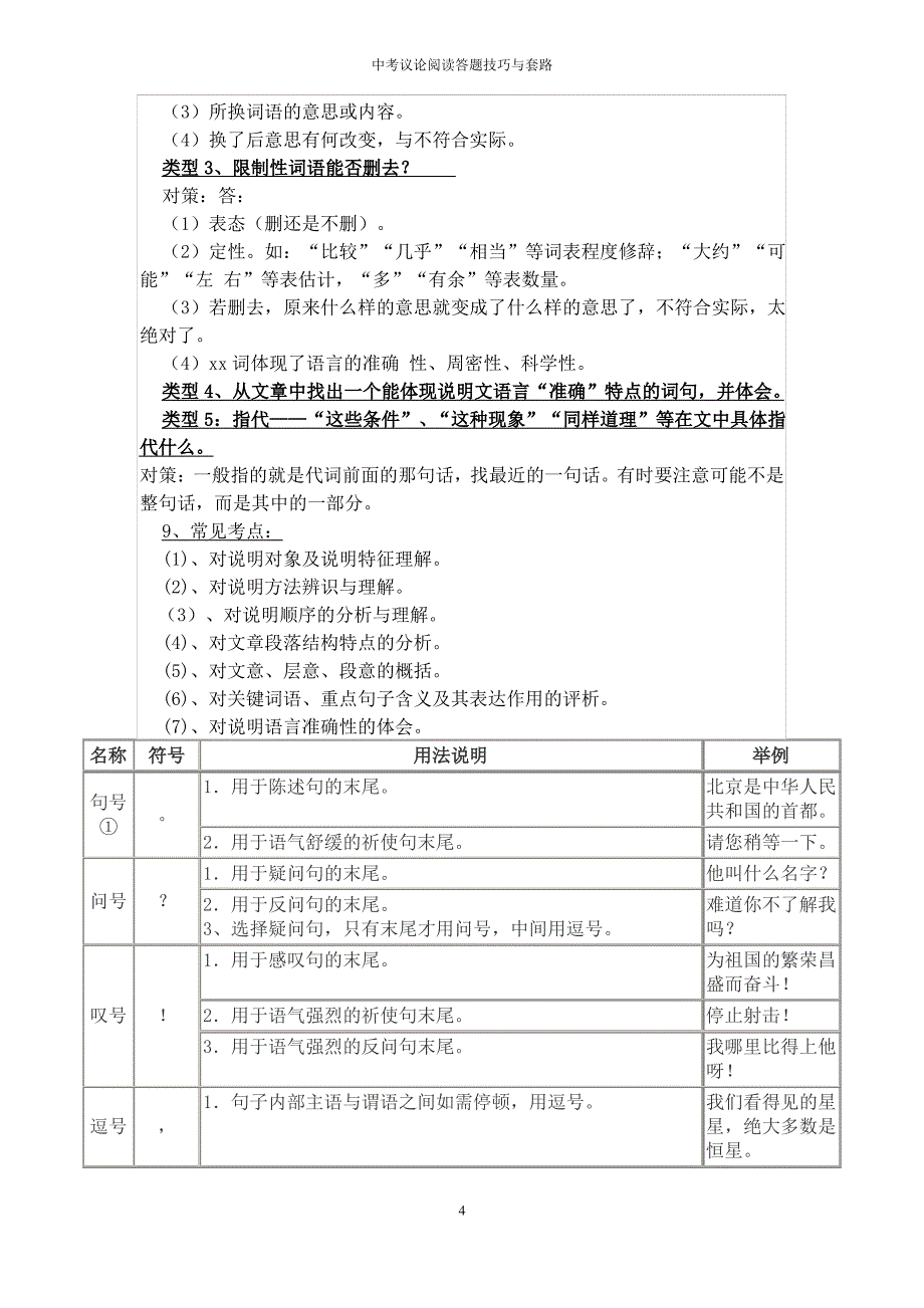 中考议论阅读答题技巧与套路_第4页