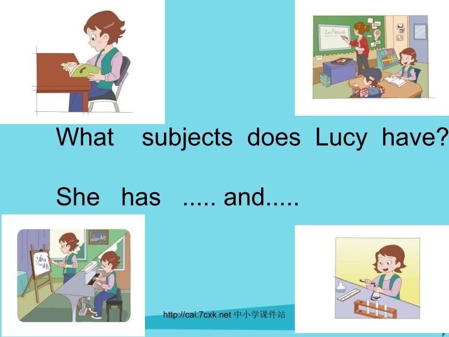 五年级英语上册 Unit 4 Lesson 1 Lucy is in a new school2 鲁科版_第4页