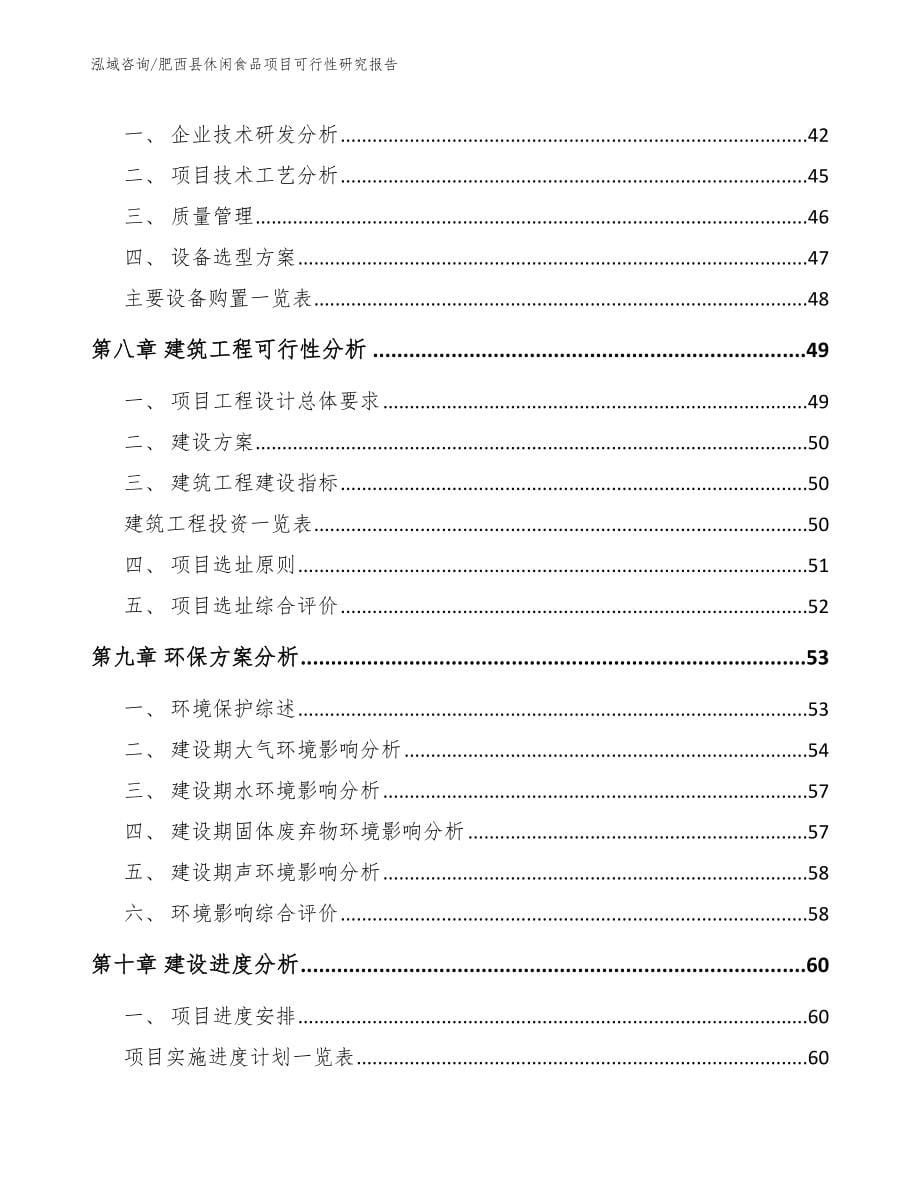 肥西县休闲食品项目可行性研究报告_第5页