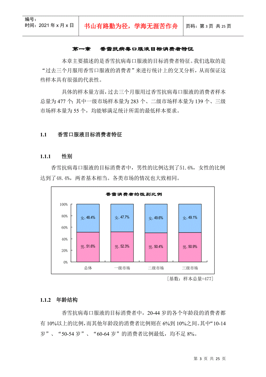 口服液消费者的基本特征_第3页