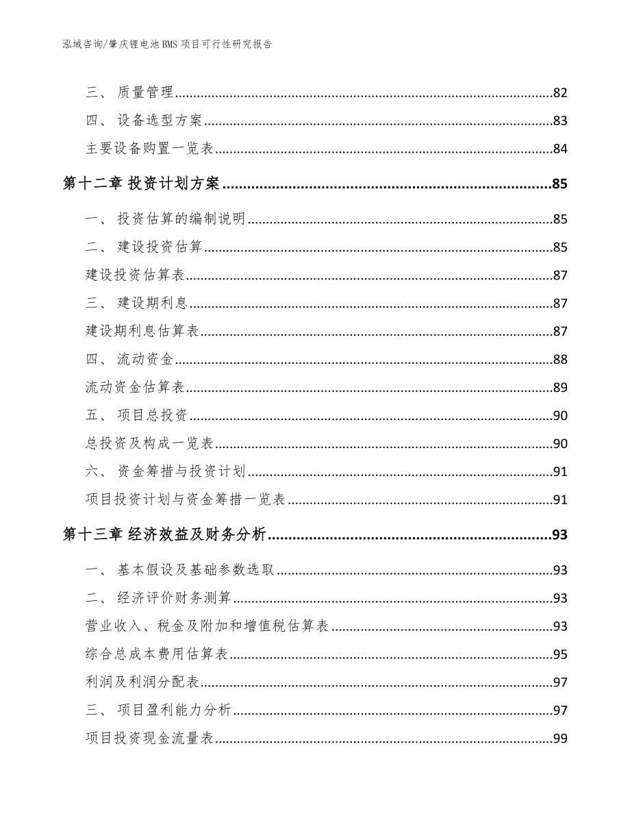 肇庆锂电池BMS项目可行性研究报告（范文参考）_第5页