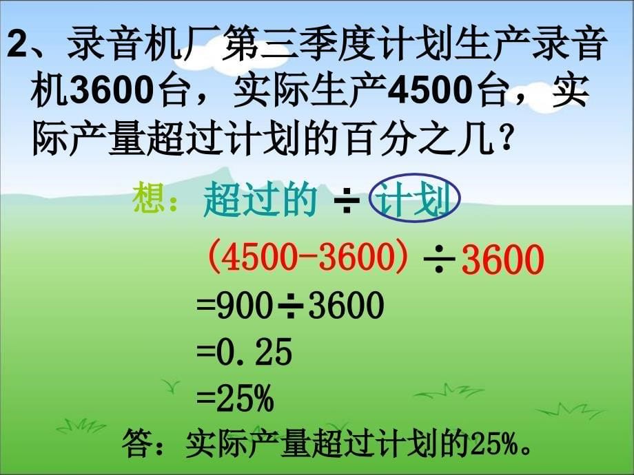 人教版 百分数应用题 练习课件_第5页