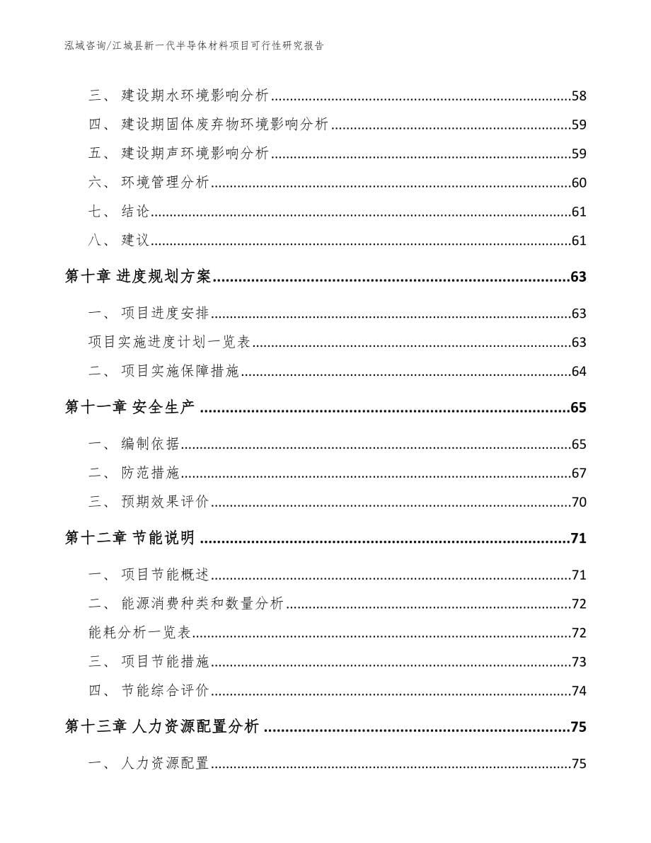 江城县新一代半导体材料项目可行性研究报告范文模板_第5页