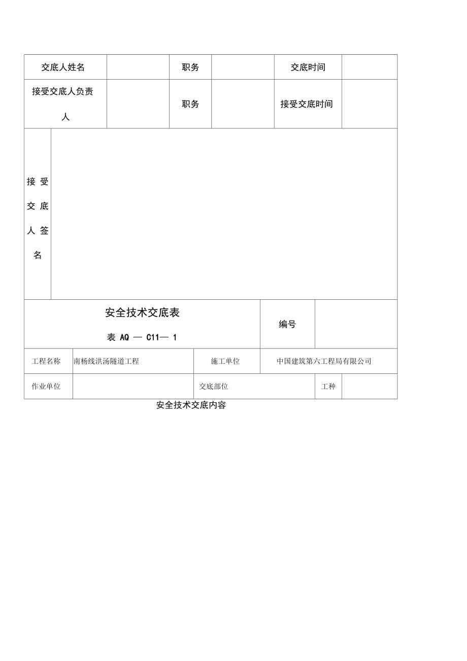 隧道施工安全技术交底_第5页