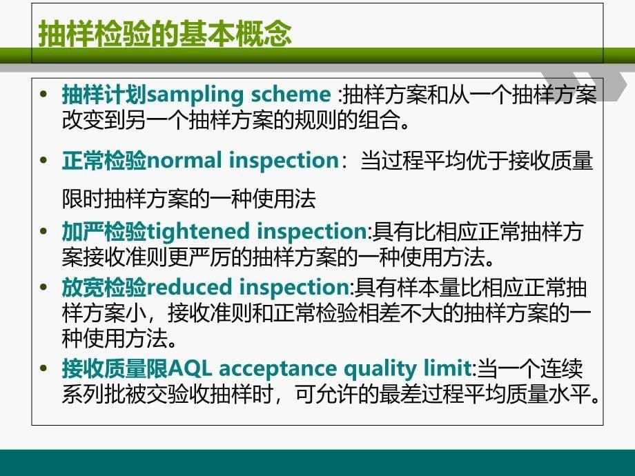 品质部入职培训之四抽样标准_第5页