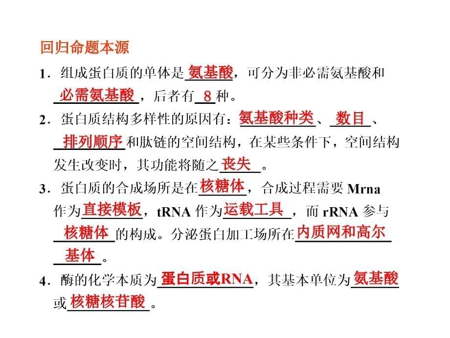 二轮复习课件：专题一细胞的分子组成和基本结构133张文档资料_第5页