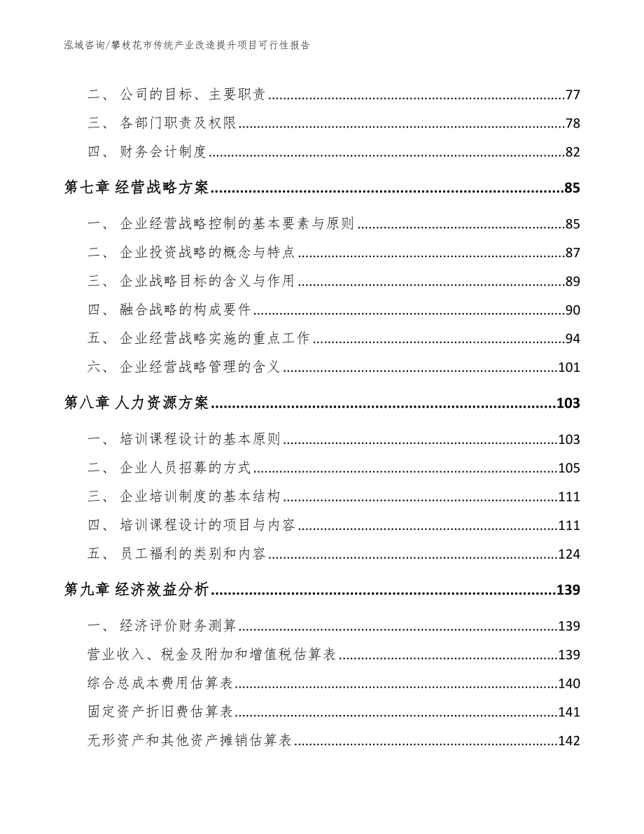 攀枝花市传统产业改造提升项目可行性报告_第3页