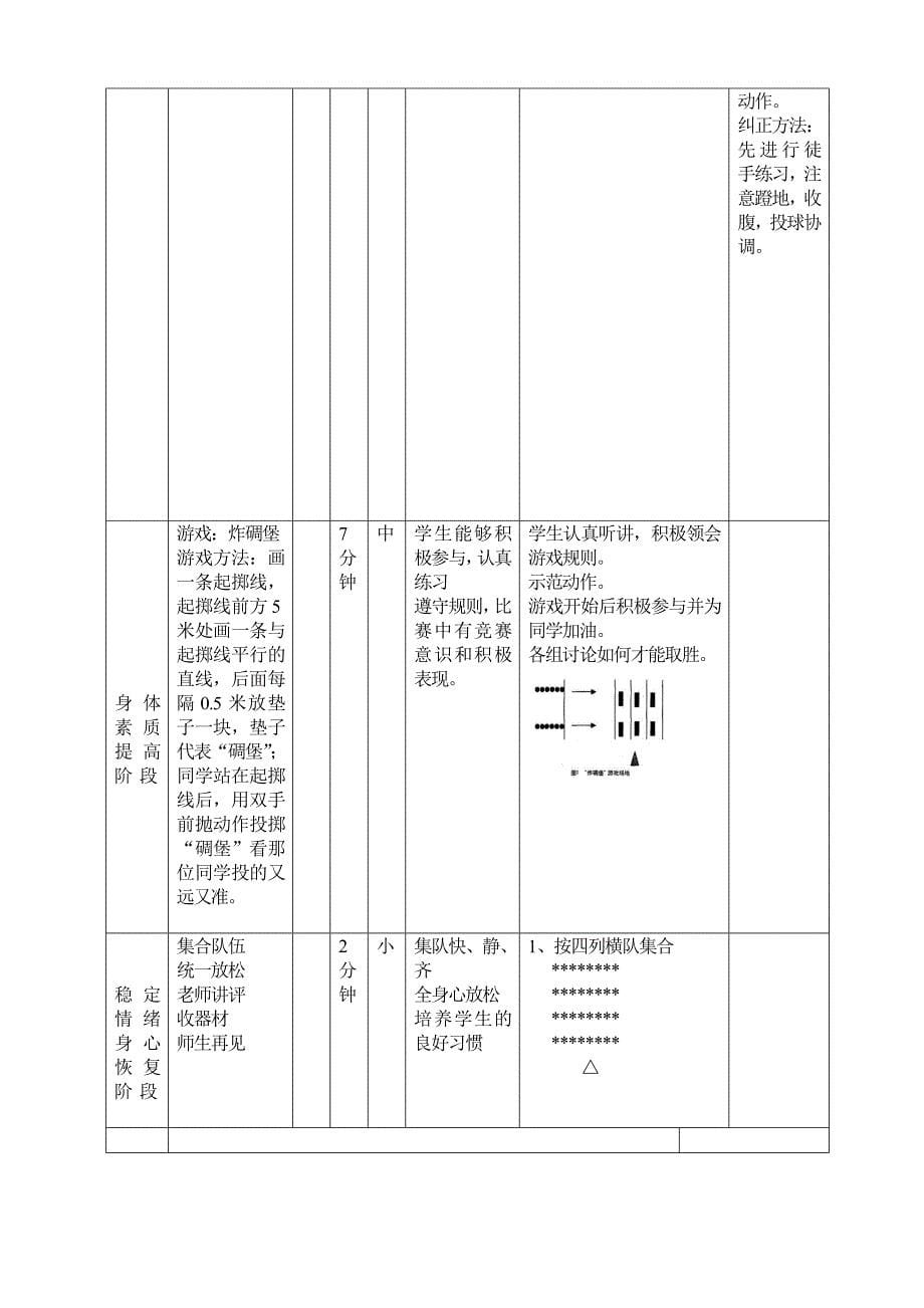 双手前抛实心球公开课教案.doc_第5页