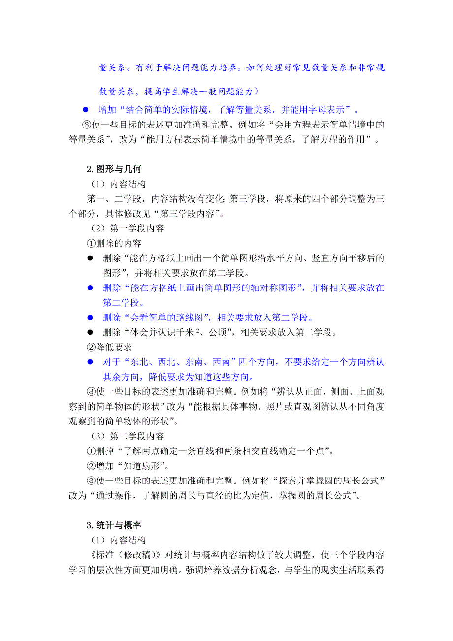 全日制数学课程标准修改的主要内容马云鹏_第4页