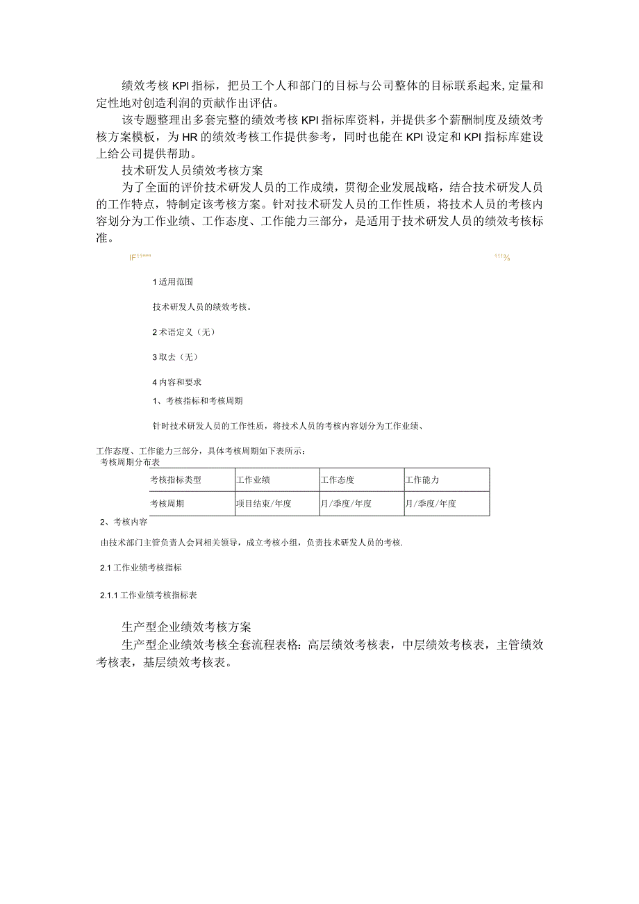 KPI绩效考核方案 汇编(精益生产管理)_第1页