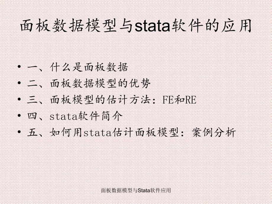 面板数据模型与Stata软件应用_第1页