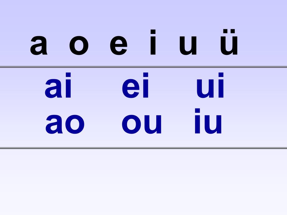 北师大第一册15字与拼音四前鼻韵母_第1页