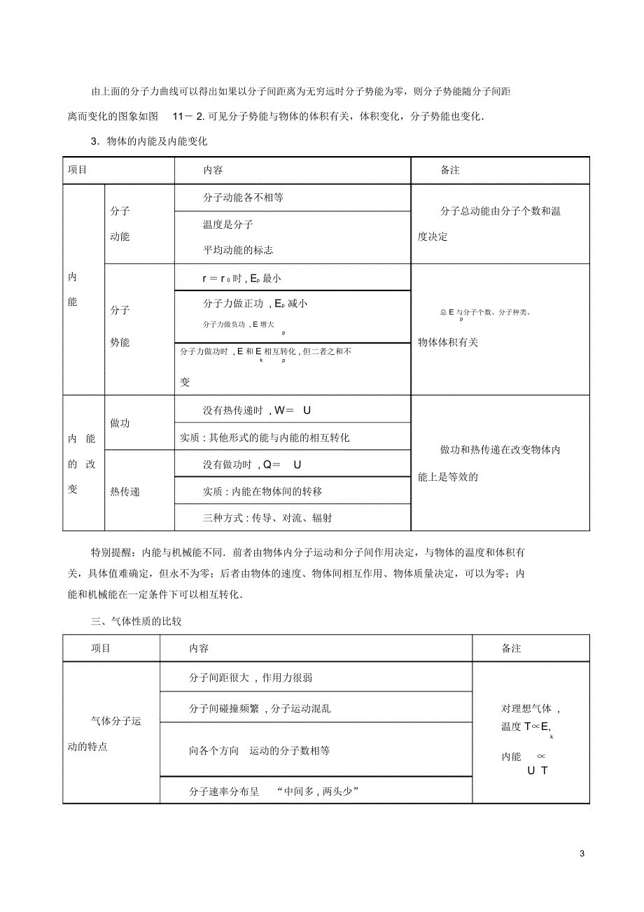 2018年物理二轮复习专题12分子动理论气体及热力学定律讲学案_第3页