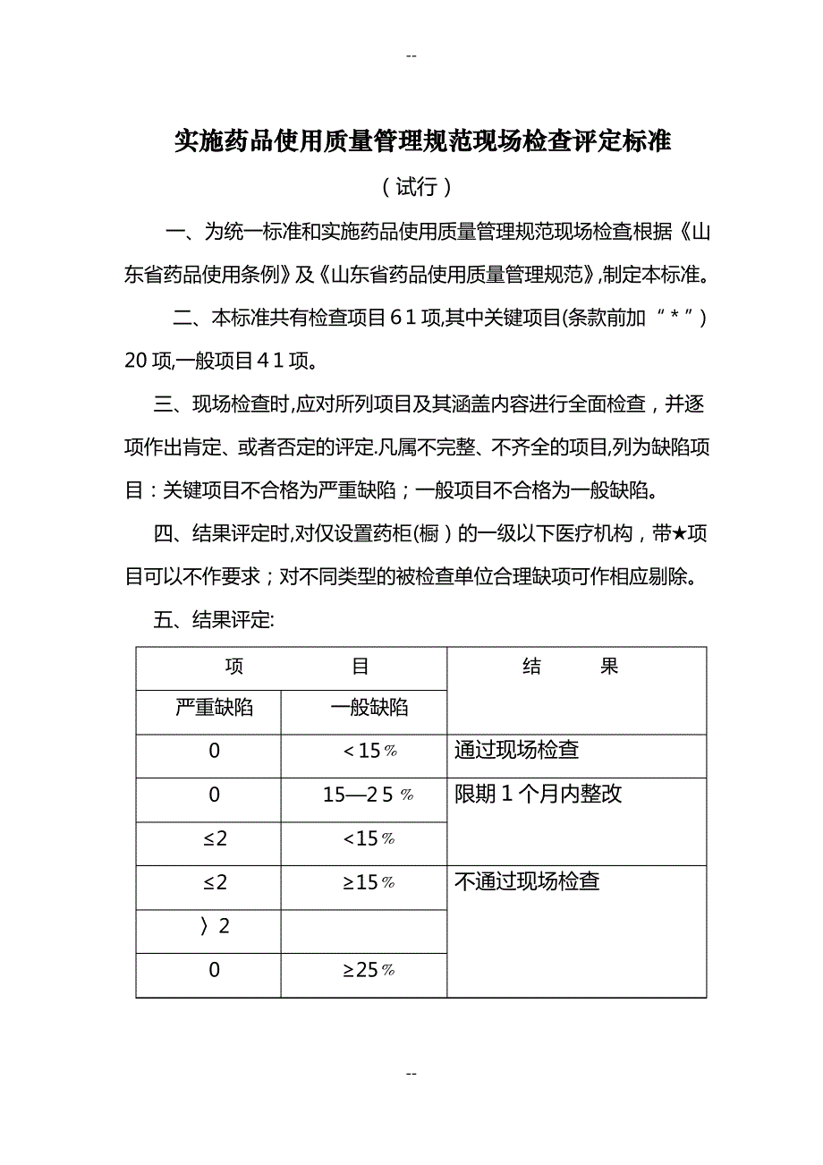 药监局检查评定标准_第1页