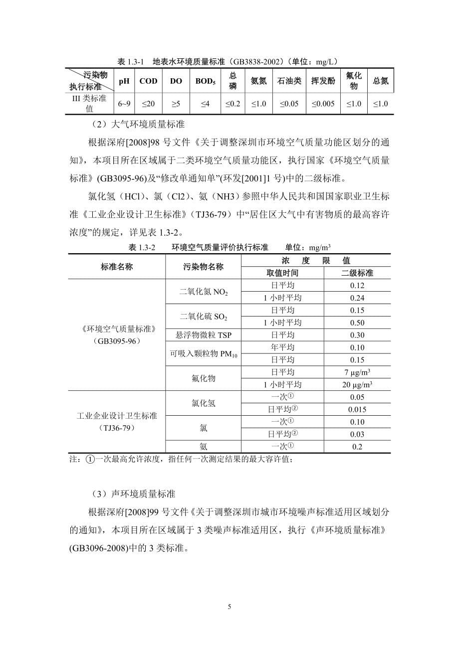 第五代低温多晶硅薄膜晶体管液晶显示器件ltpstftlcd项目环境评估报告书_第5页