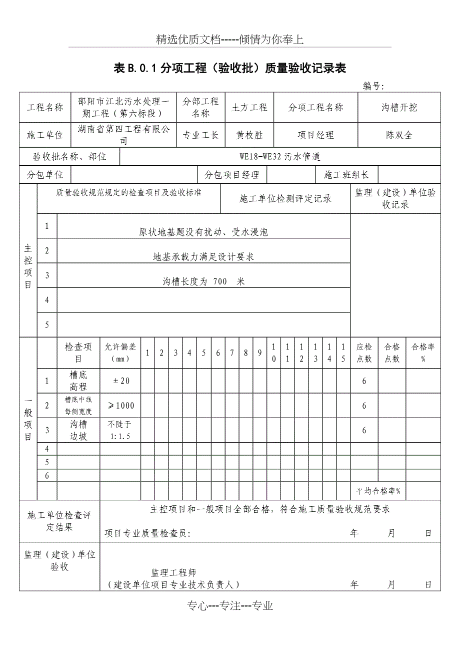 污水管道检验批(混凝土)_第2页