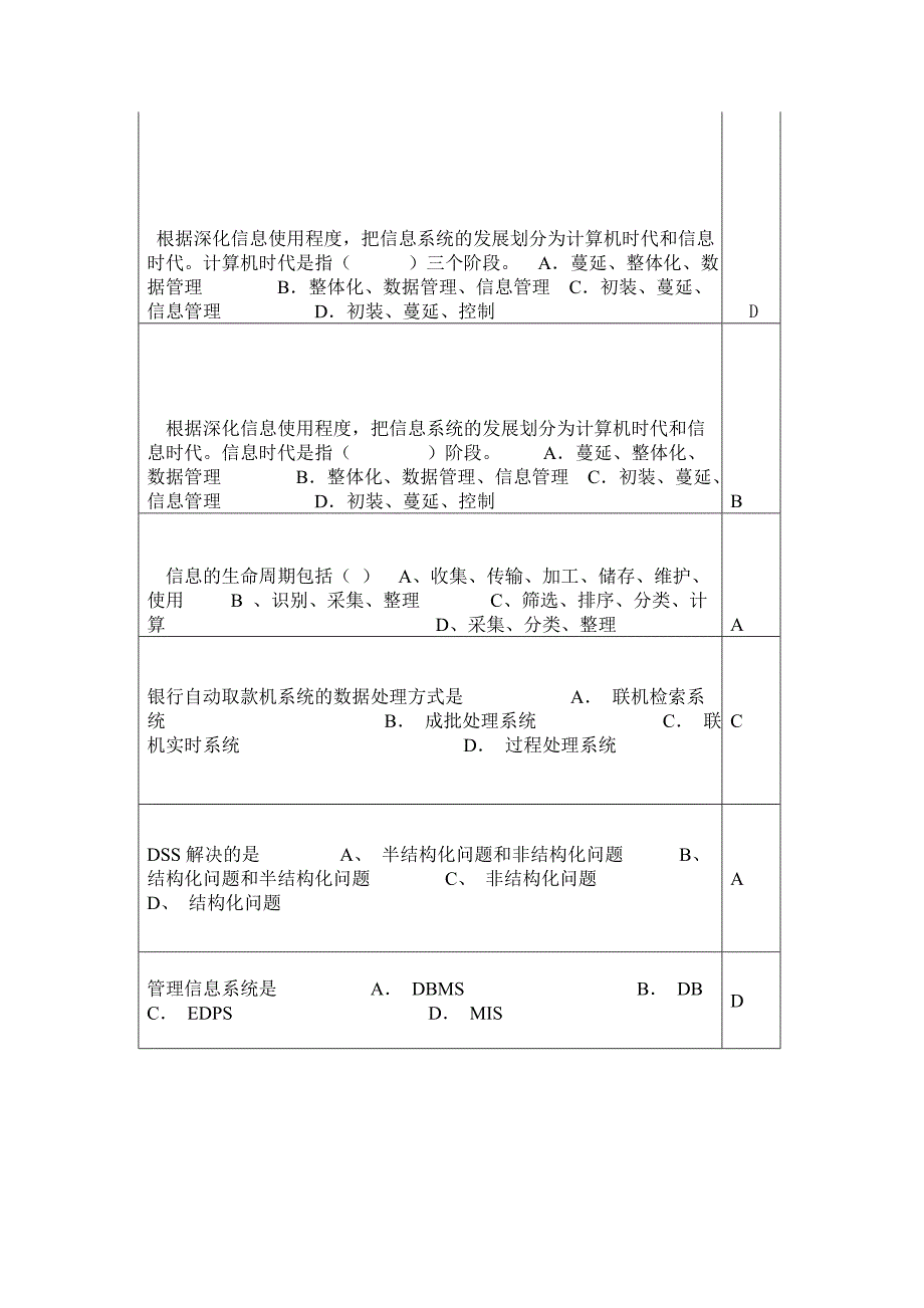 信息从战略决策层向战术管理层及业务层流动的方向是解析_第4页