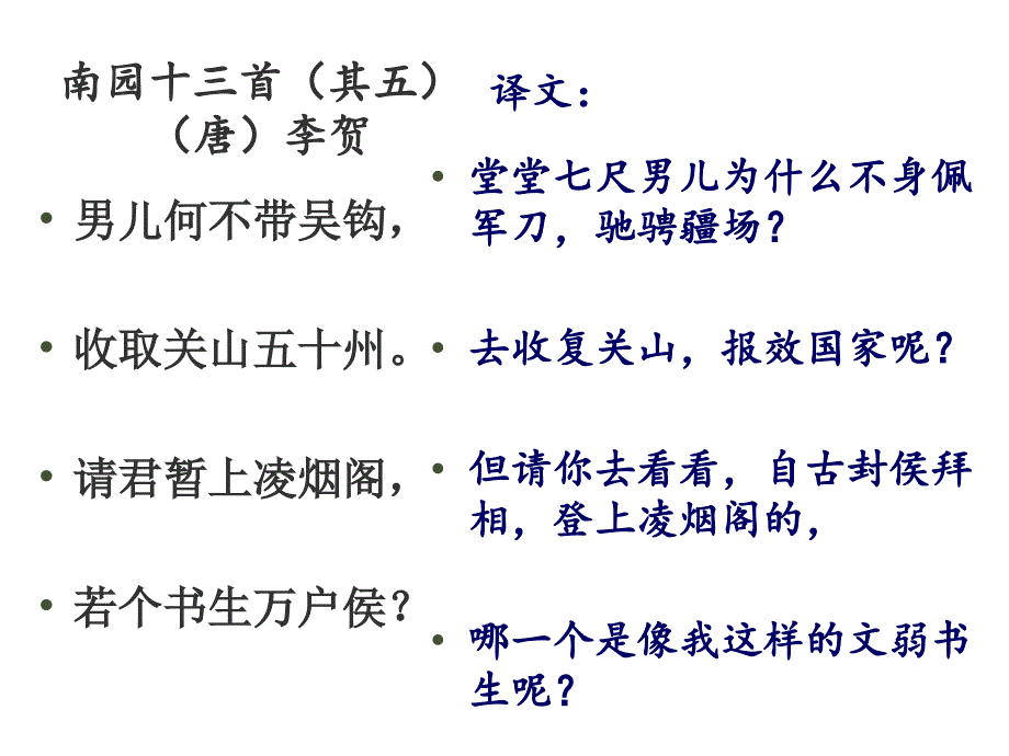 南园十三首其五唐李贺PPT课件_第5页