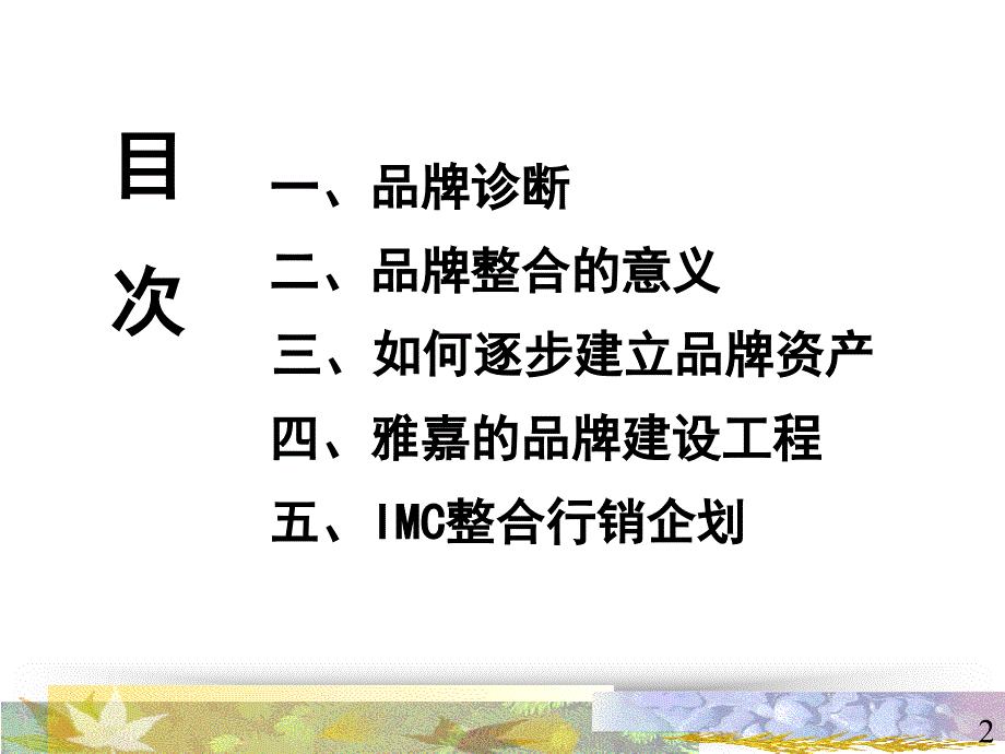 雅嘉品牌整合与提升策略_第2页