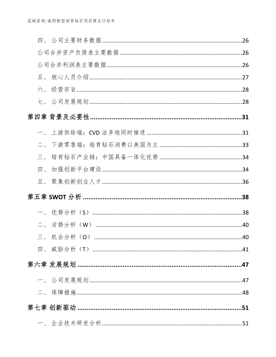 咸阳新型培育钻石项目商业计划书（模板参考）_第3页