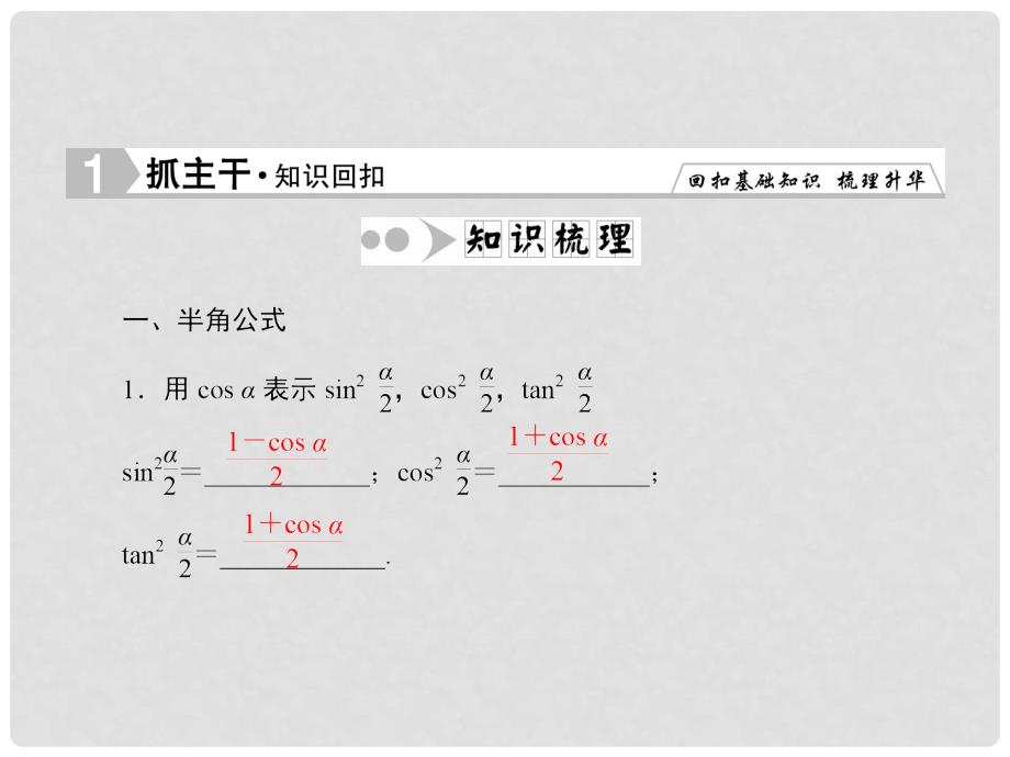 高考数学一轮复习 36 简单的三角恒等变换课件 理 新人教A版_第2页