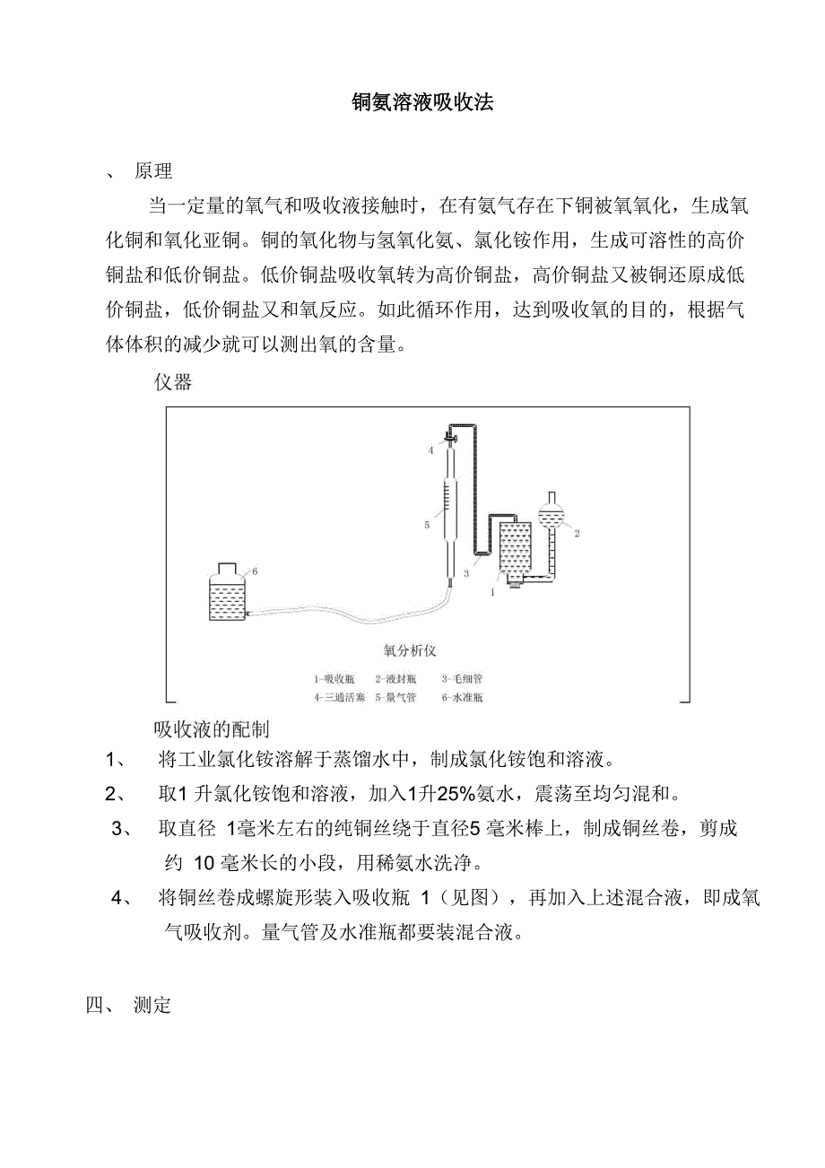 铜氨法测氧_第1页