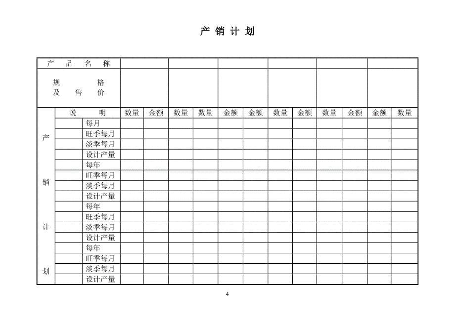 金辉公司生产技术部表单_第5页