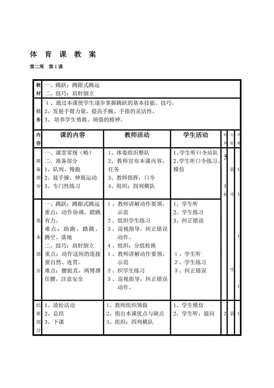 级体育课全级教案_第3页