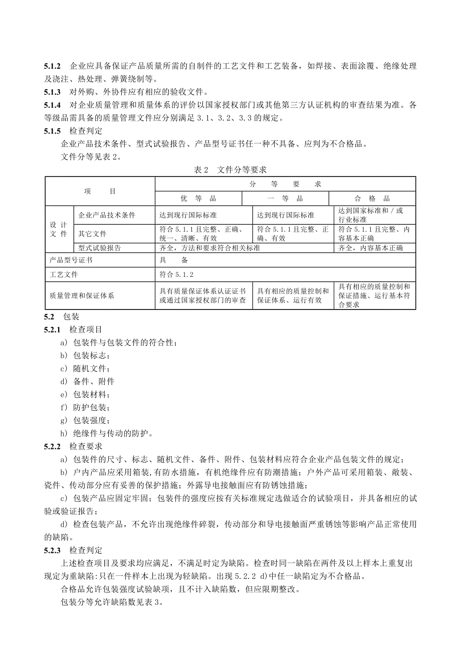 JBT56234－19993.6kV及以上交流高压隔离开关和接地开关产品质量分等原则.doc_第5页