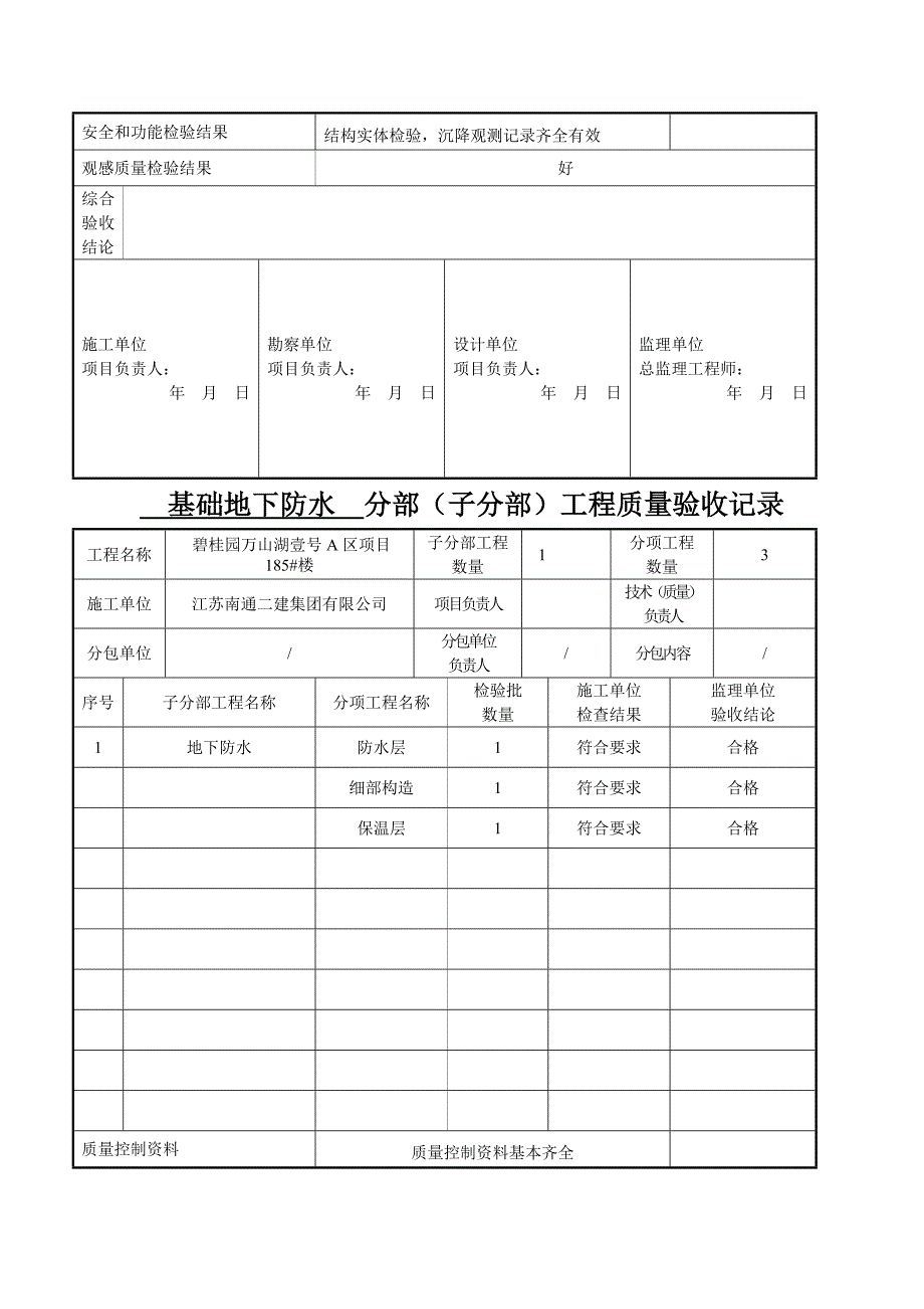 分部工程验收记录_第4页