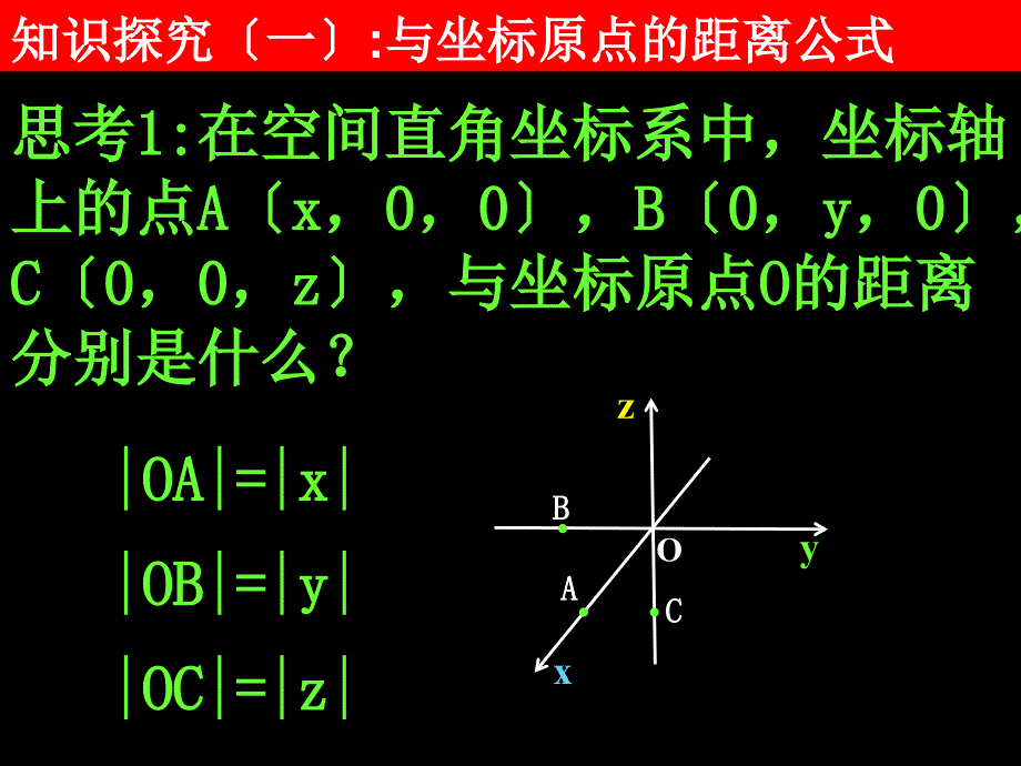 高一数学（4.3.2空间两点间的距离公式）高一数学全套课件必修二_第4页