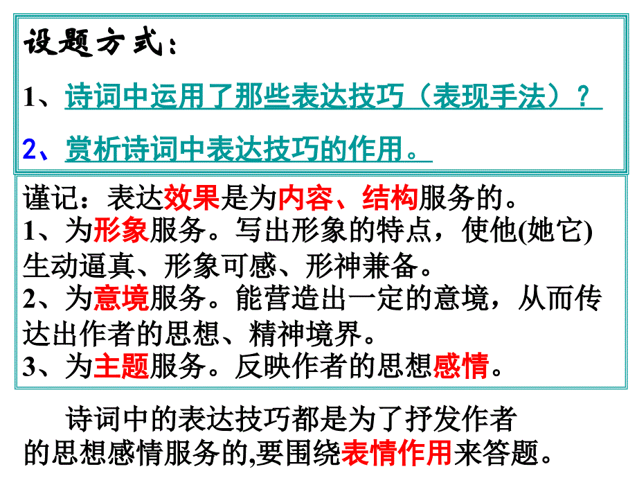 古典诗歌表达技巧大全(免费)_第2页