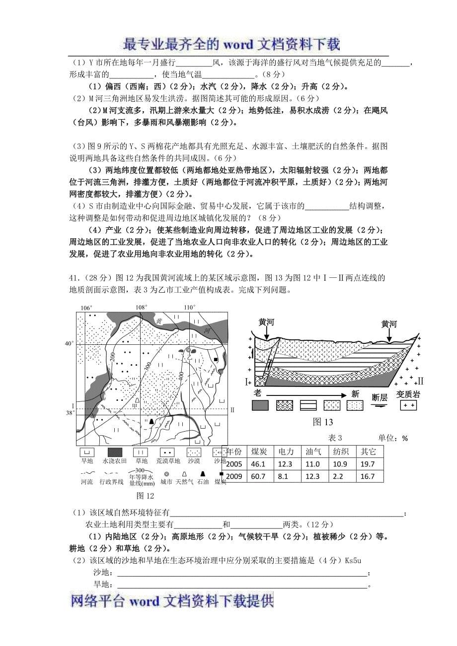 广东省海珠区2012届高三综合模拟试题一地理试题.doc_第5页