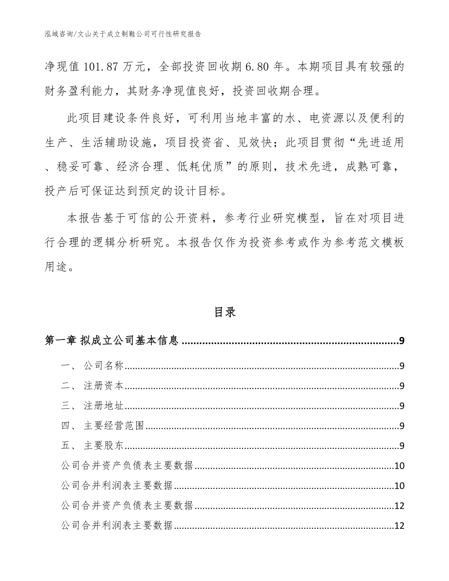 文山关于成立制鞋公司可行性研究报告范文参考_第3页