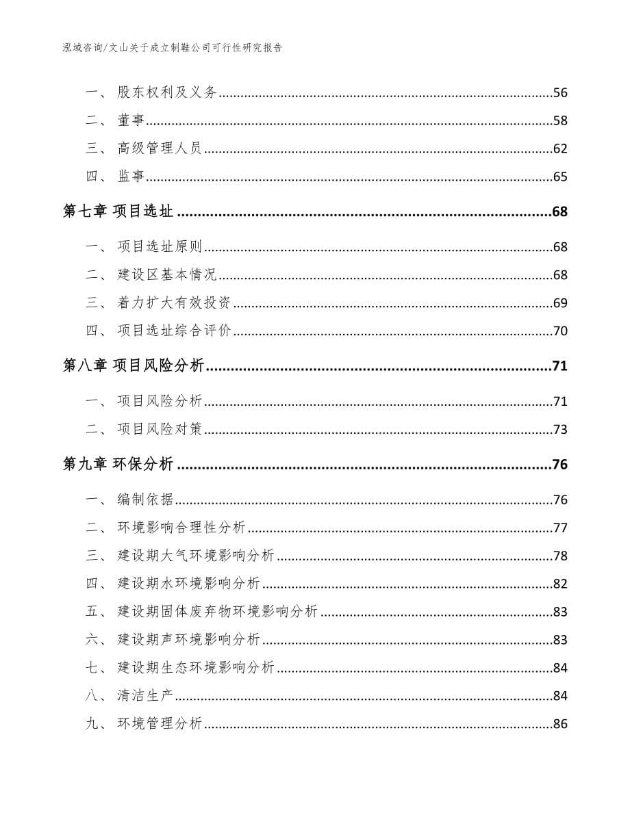 文山关于成立制鞋公司可行性研究报告范文参考_第5页