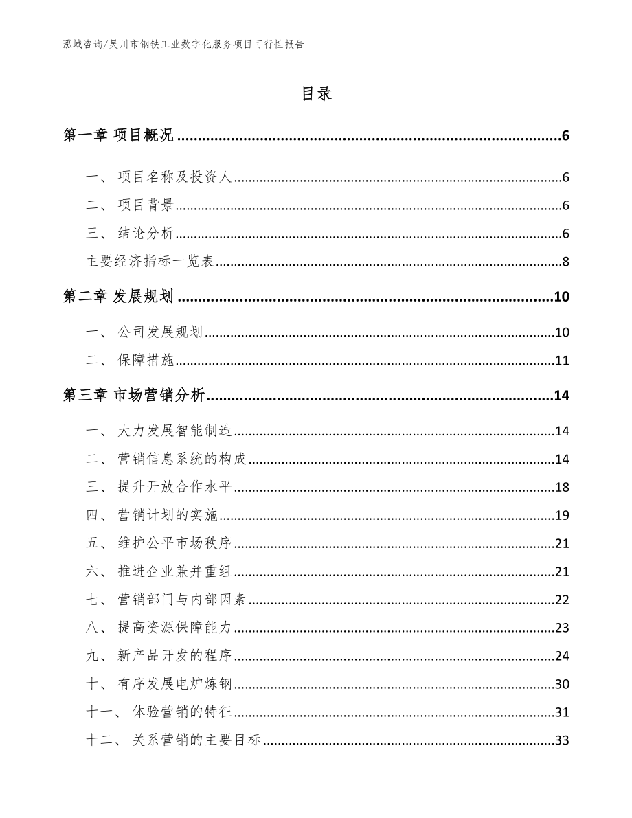 吴川市钢铁工业数字化服务项目可行性报告【范文参考】_第1页