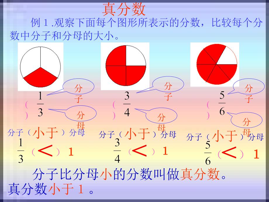 西师大版五下《真分数和假分数》PPT课件_第4页